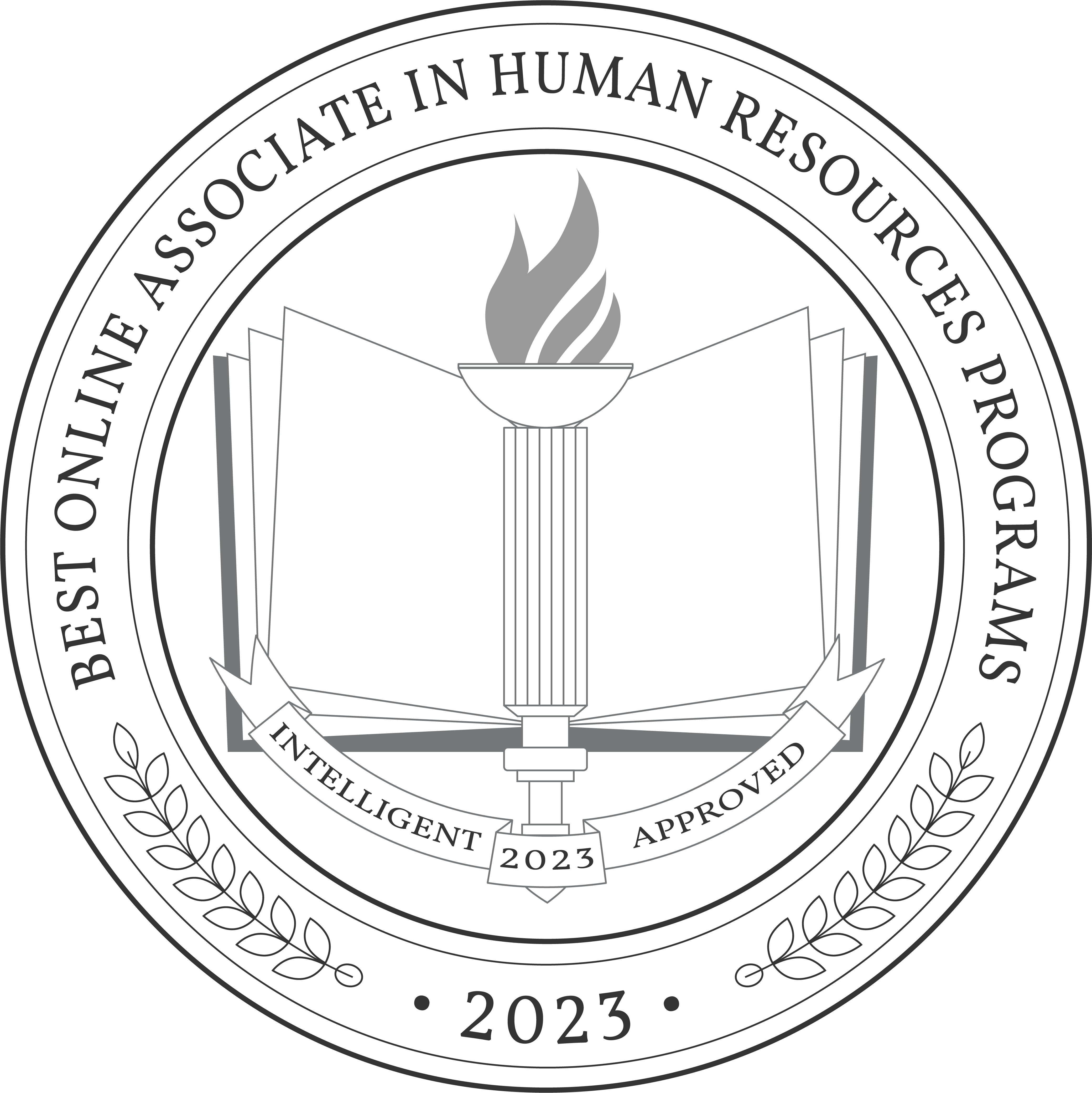 Best Online Associate in Human Resources Programs Badge