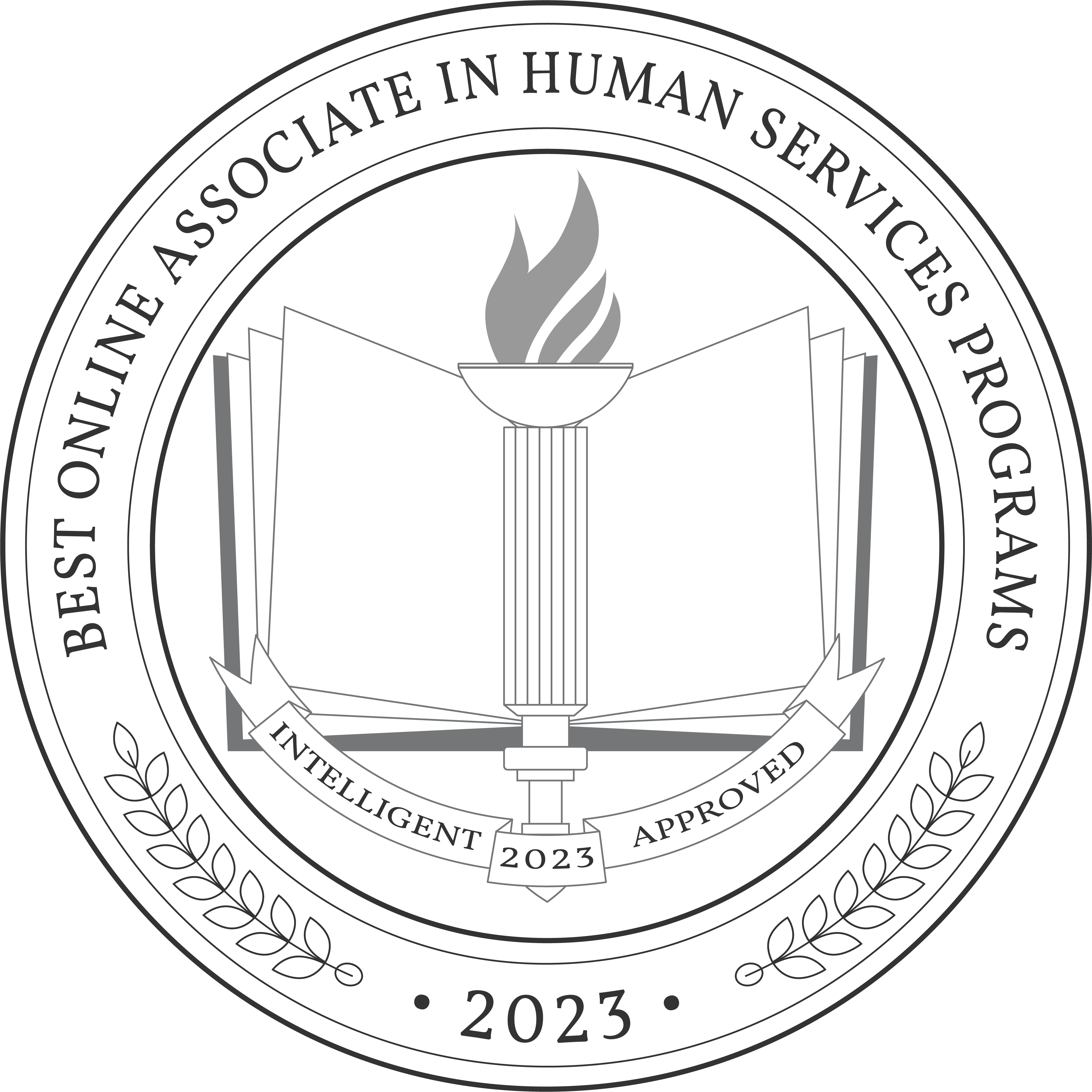 Best Online Associate in Human Services Programs badge