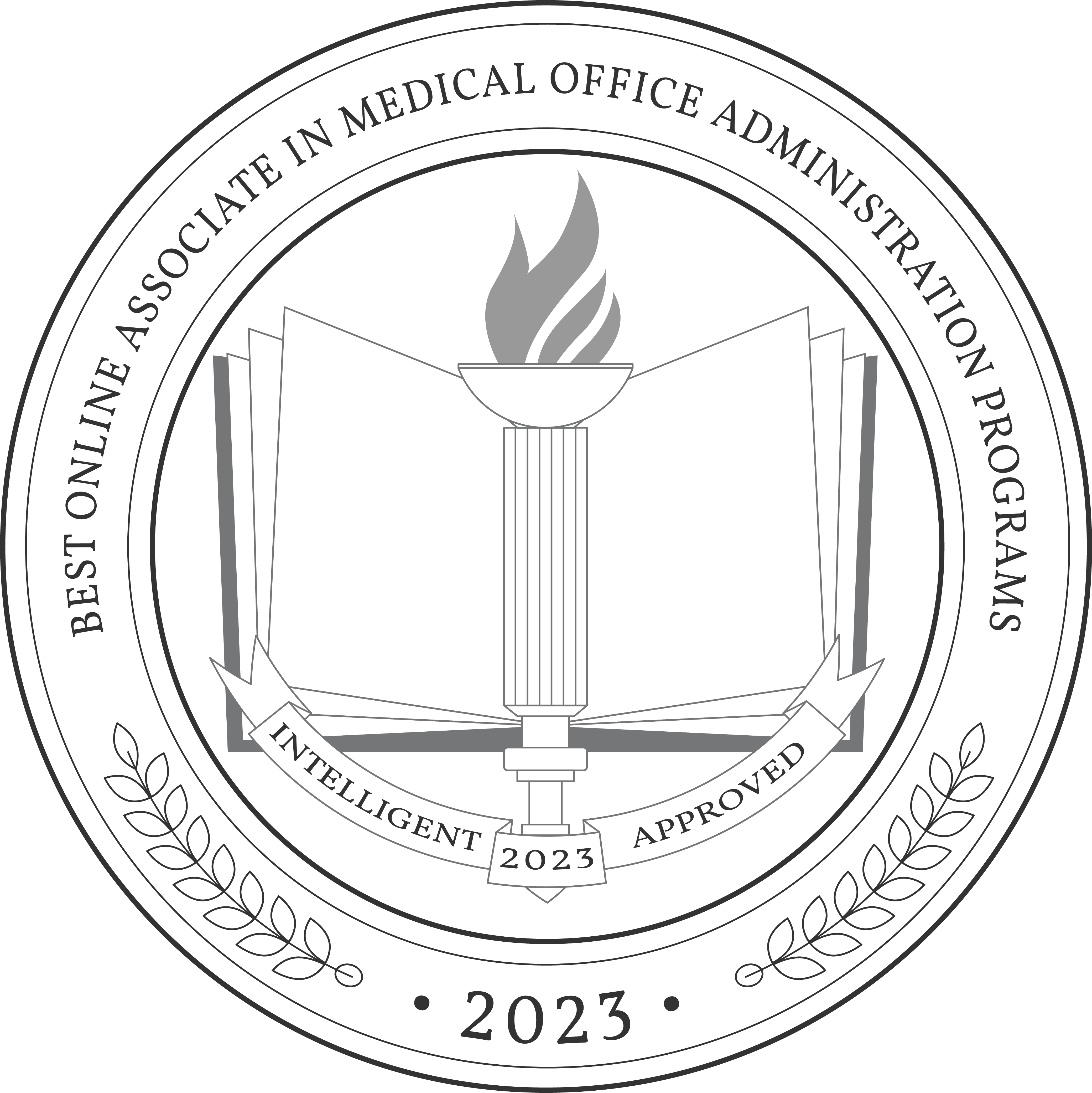 Best Online Associate in Medical Office Administration Programs Badge