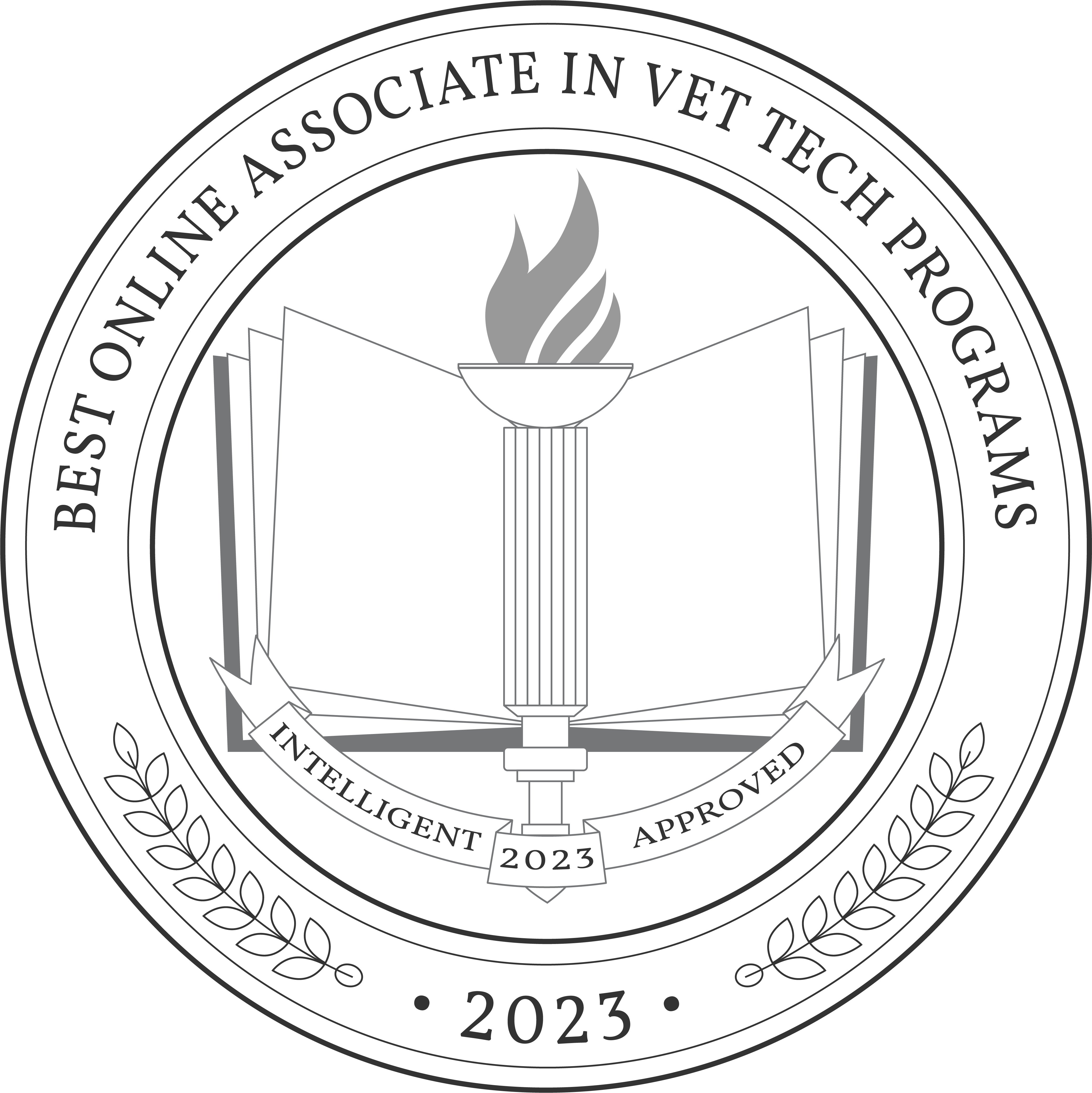 Best Online Associate in Vet Tech Programs Badge