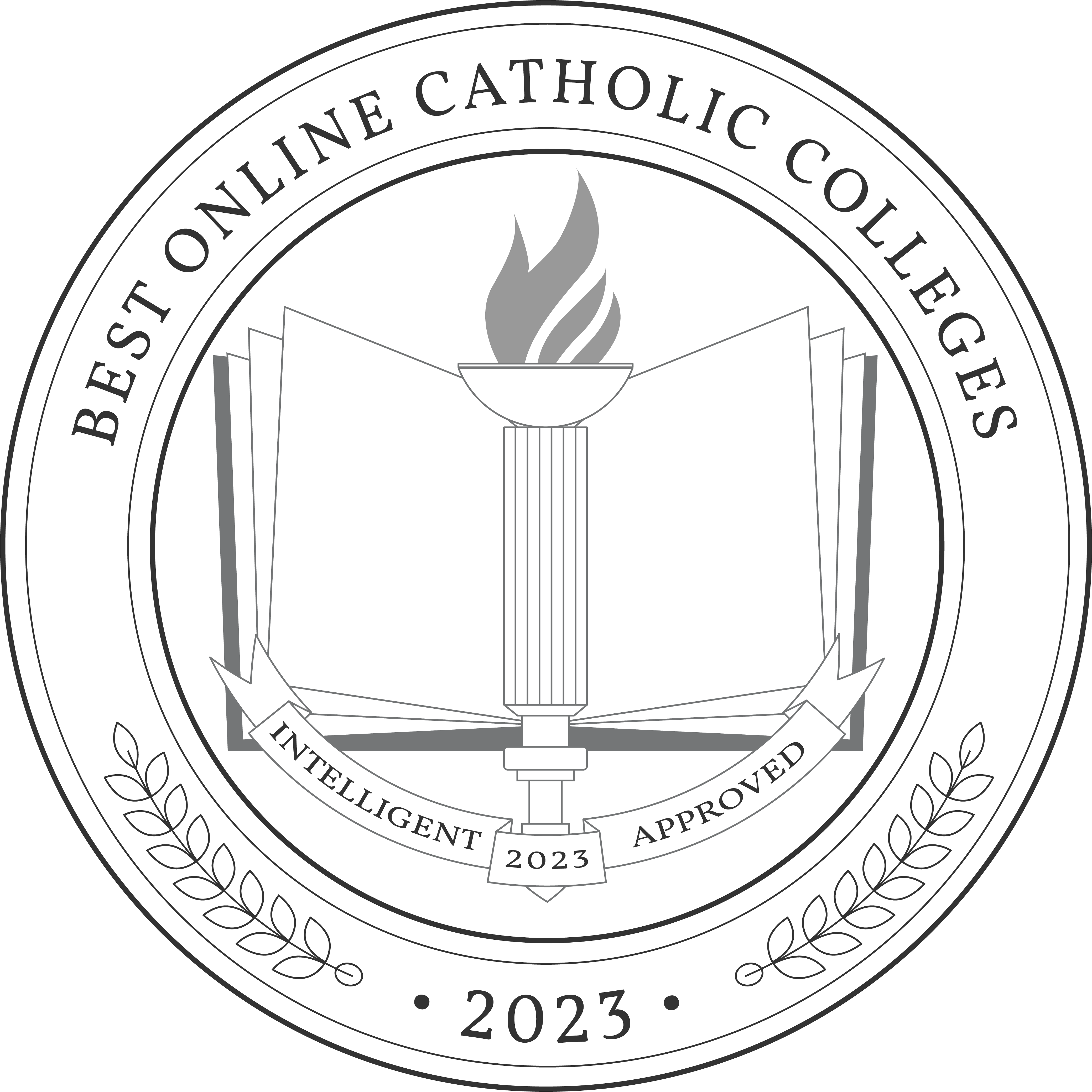 Best Online Catholic Colleges Badge