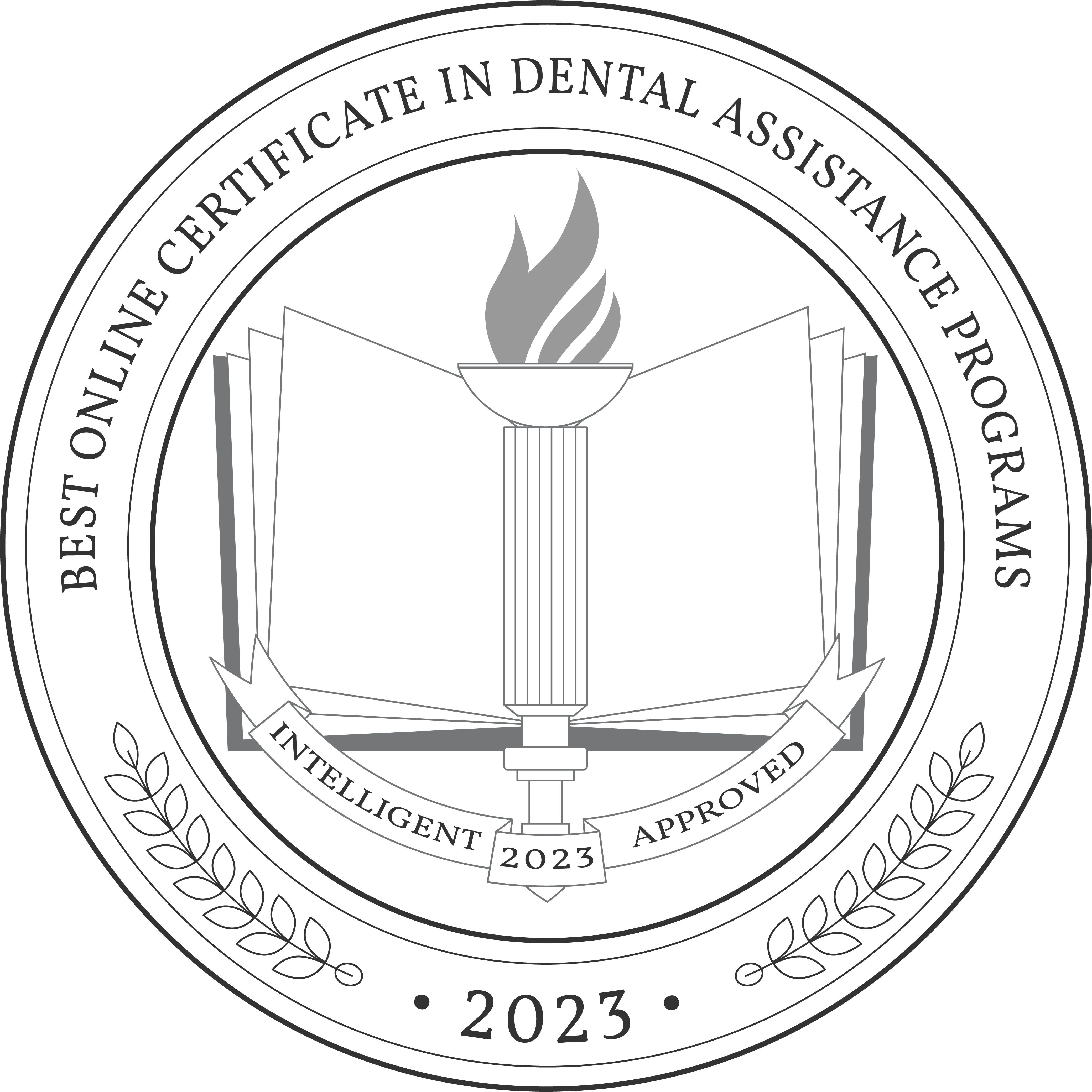 Best Online Certificate in Dental Assistance Programs Badge