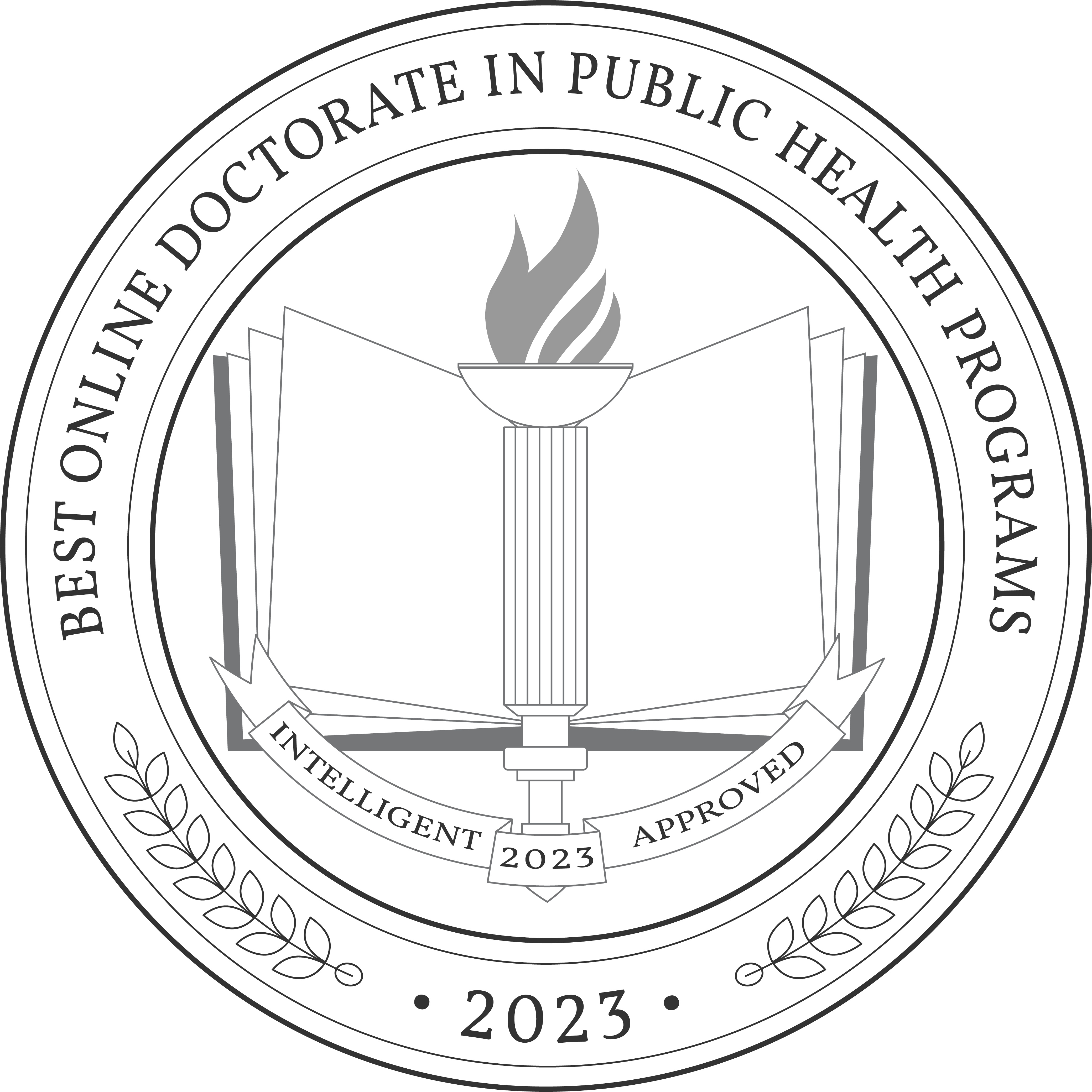 Best Online Doctorate in Public Health Programs Badge