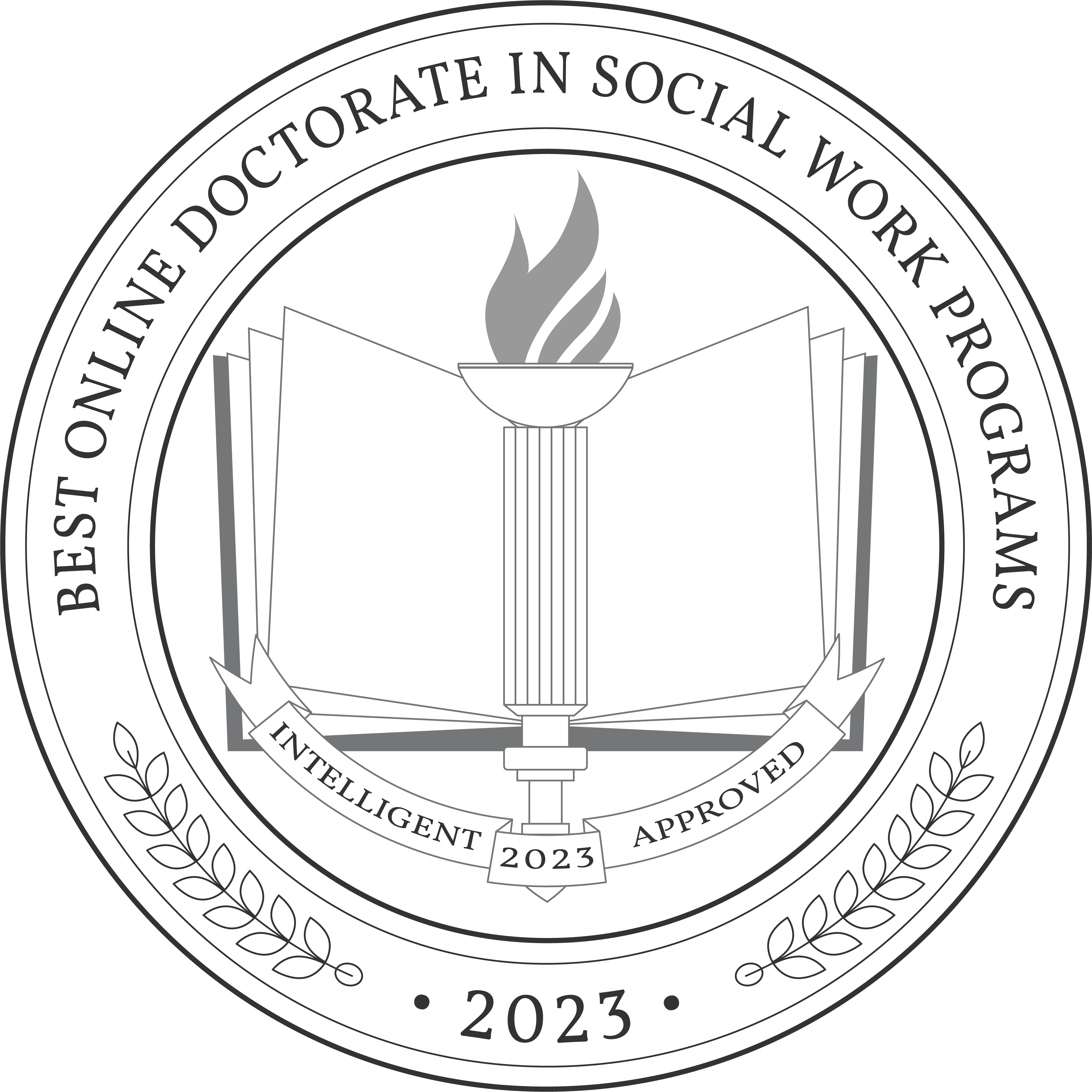 Best Online Doctorate in Social Work Programs badge