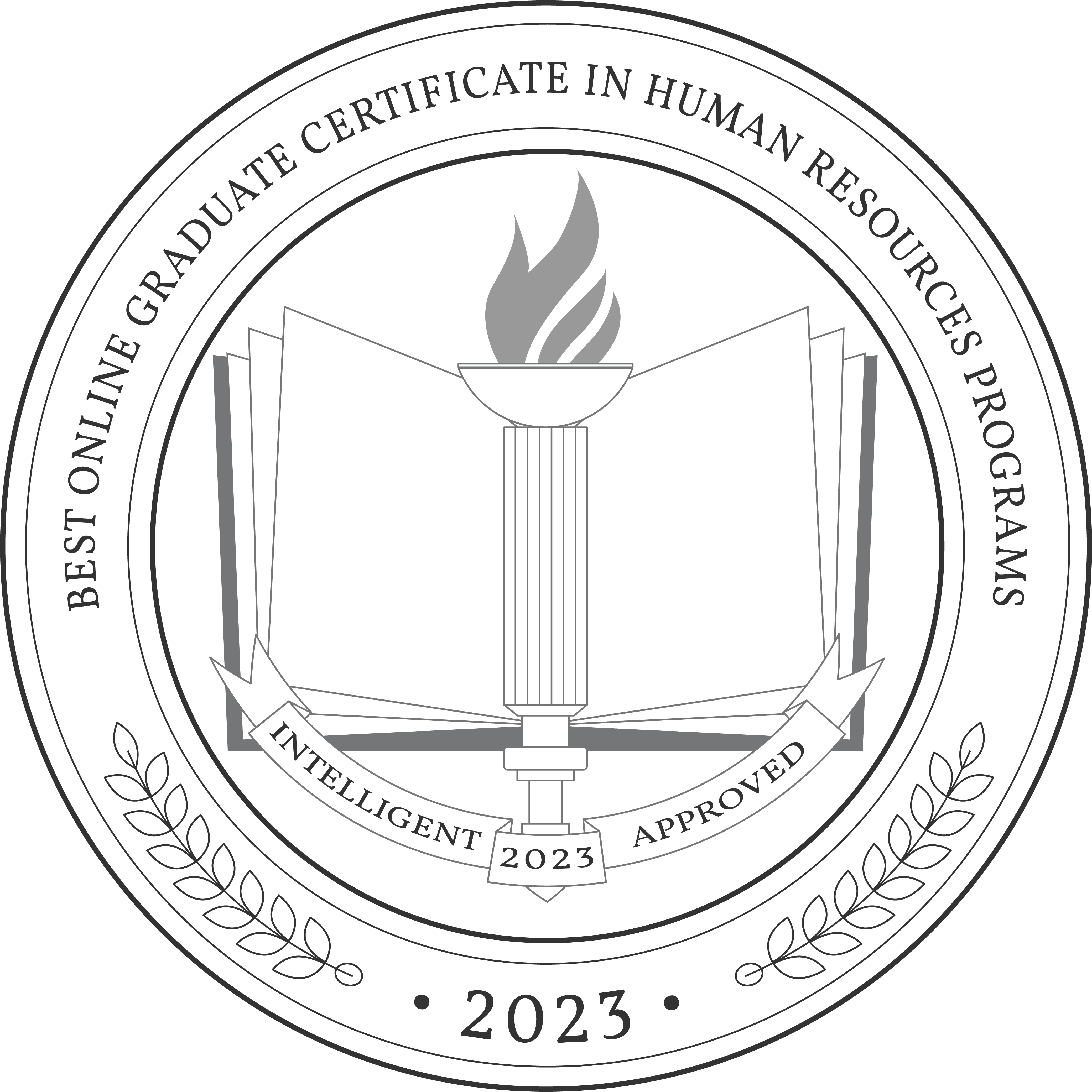 Best Online Graduate Certificate in Human Resources Programs badge