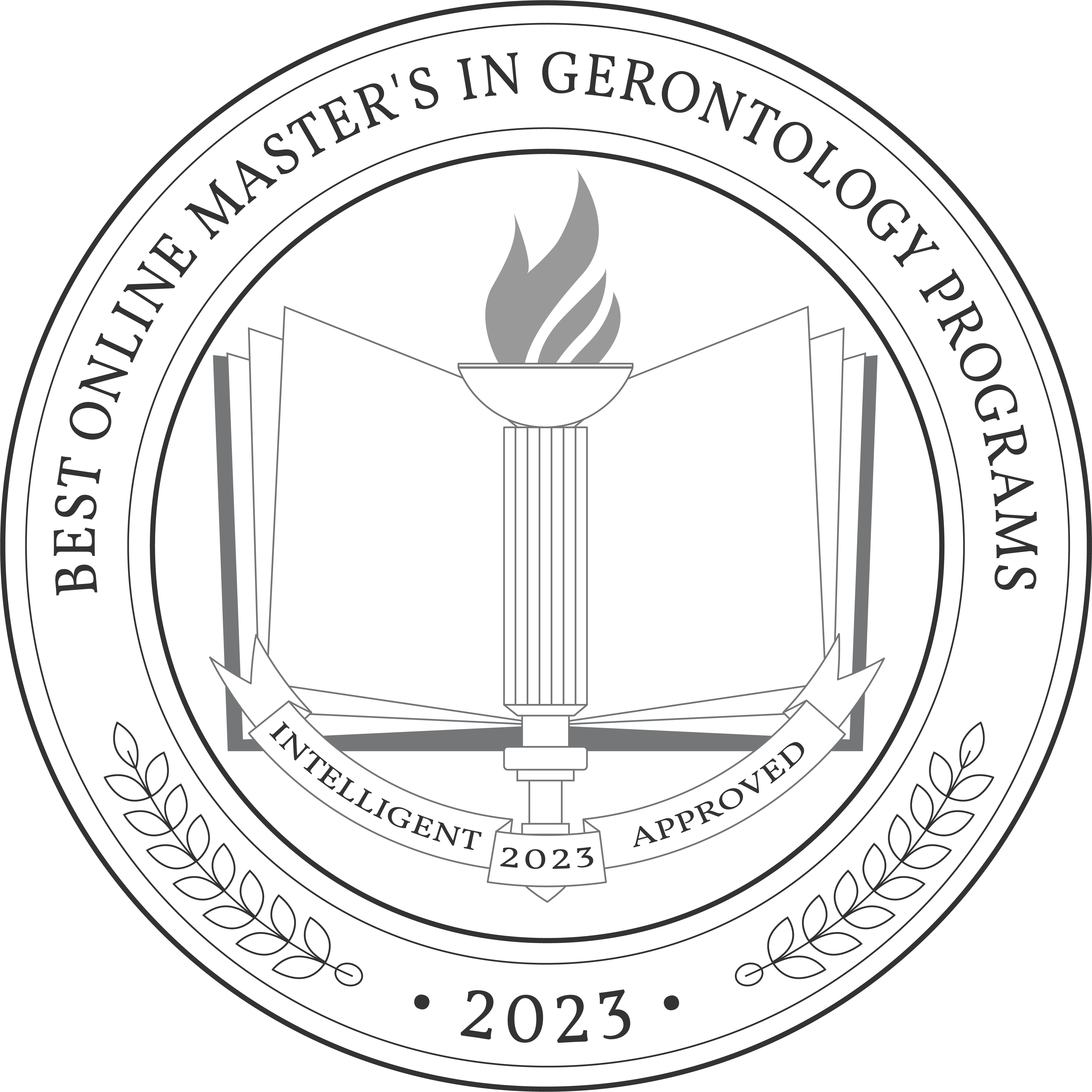 Best Online Master's in Gerontology Programs badge
