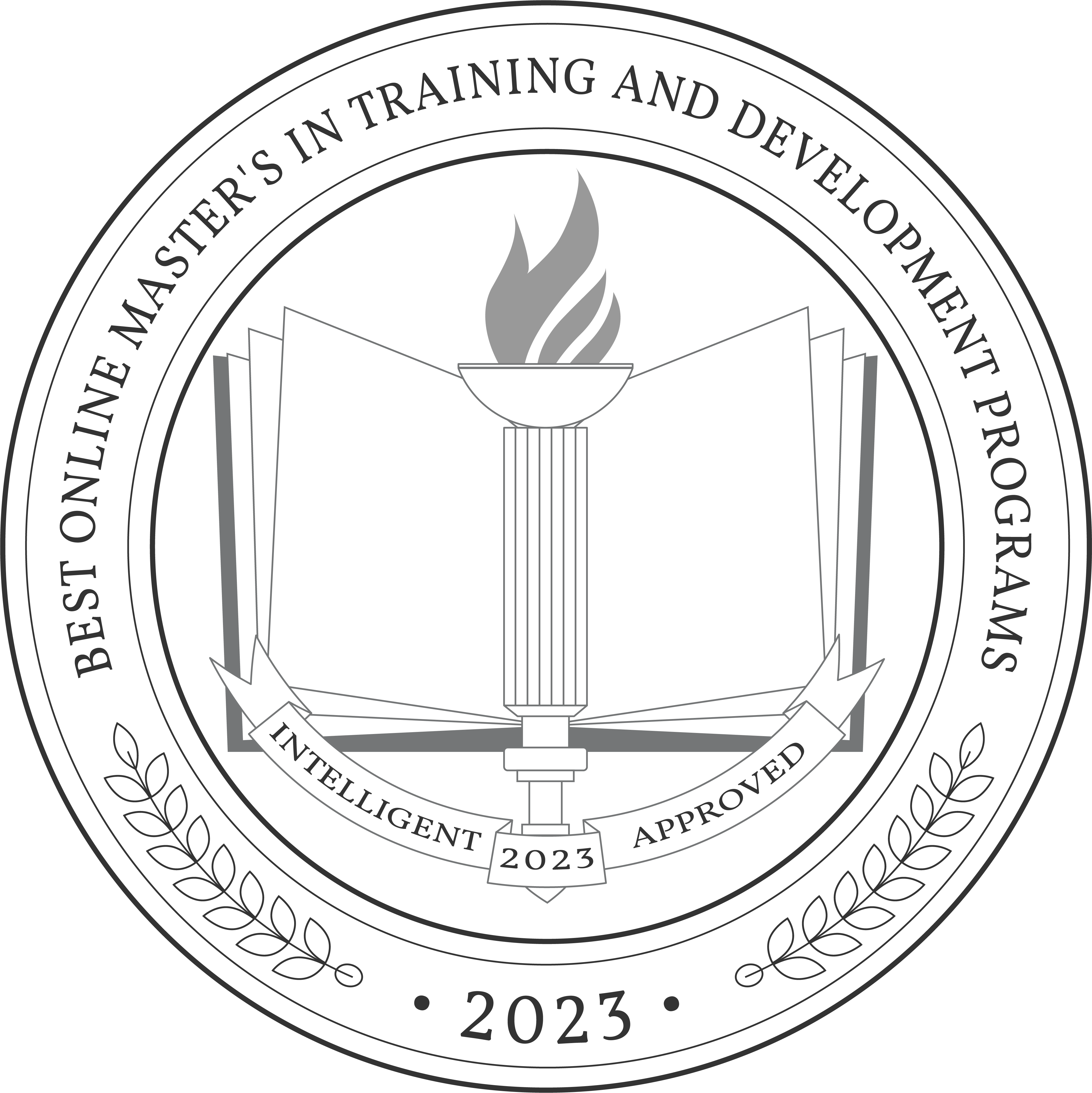 Best Online Masters in Training and Development Programs Badge