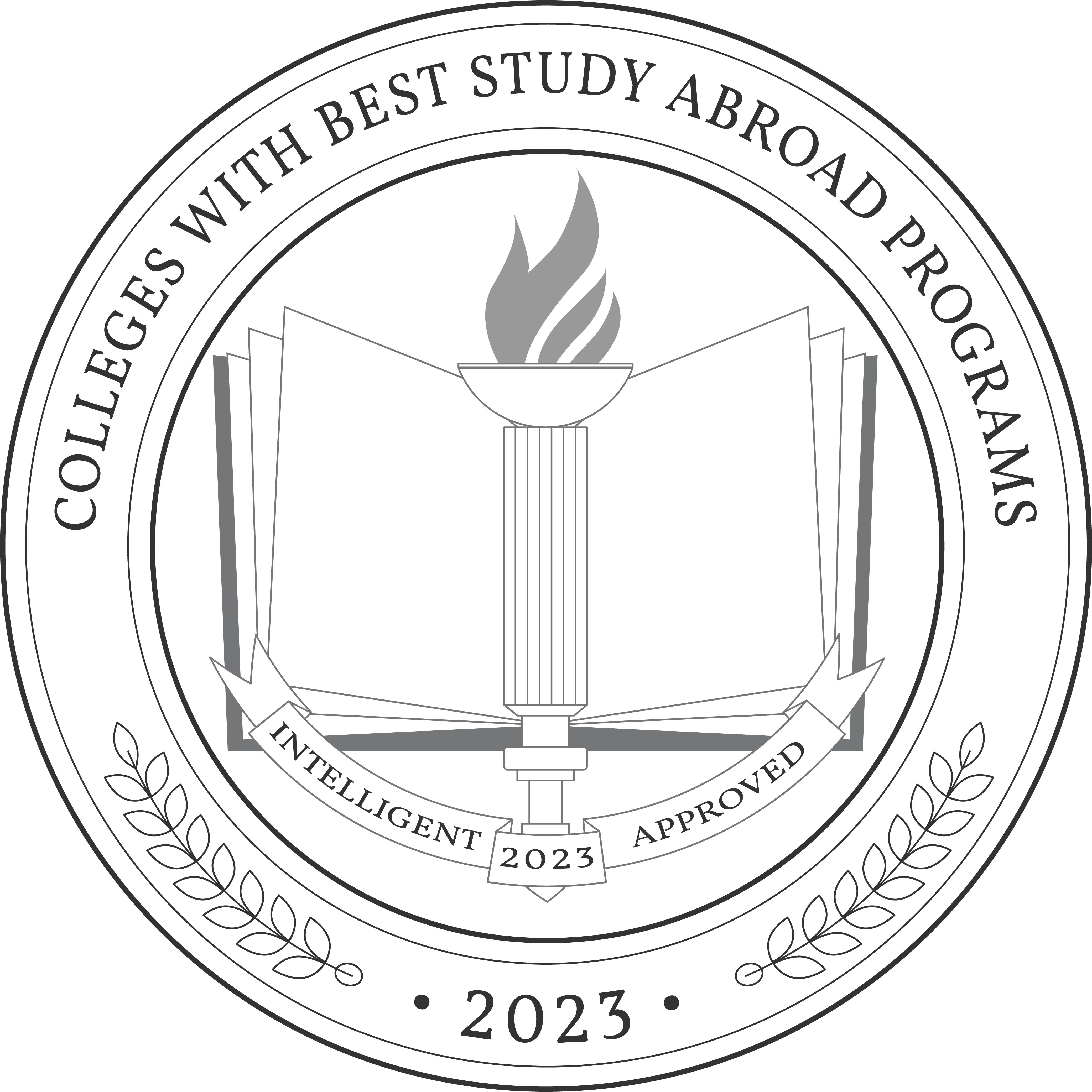 Colleges With Best Study Abroad Programs Badge