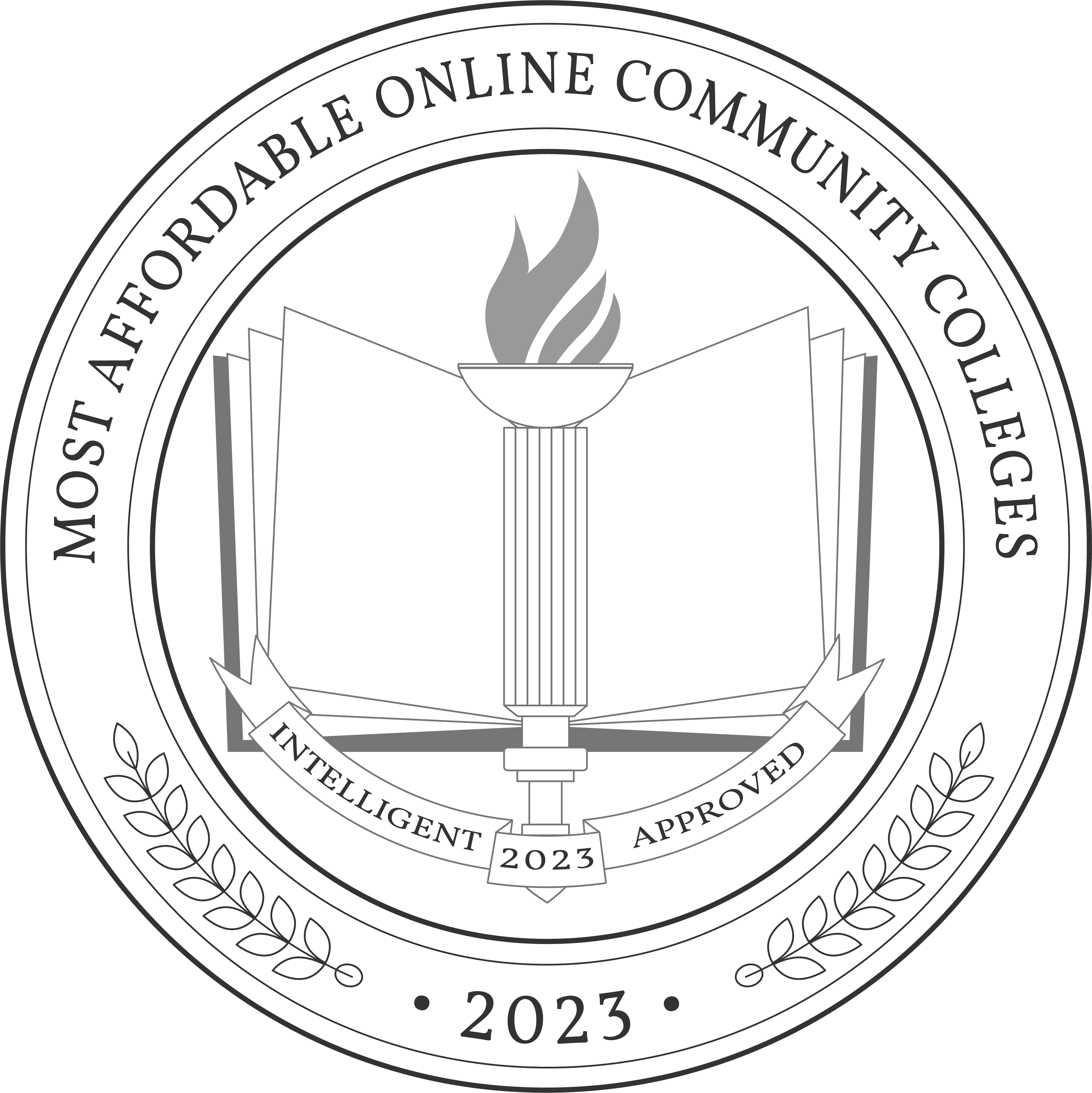 Most Affordable Online Community Colleges badge