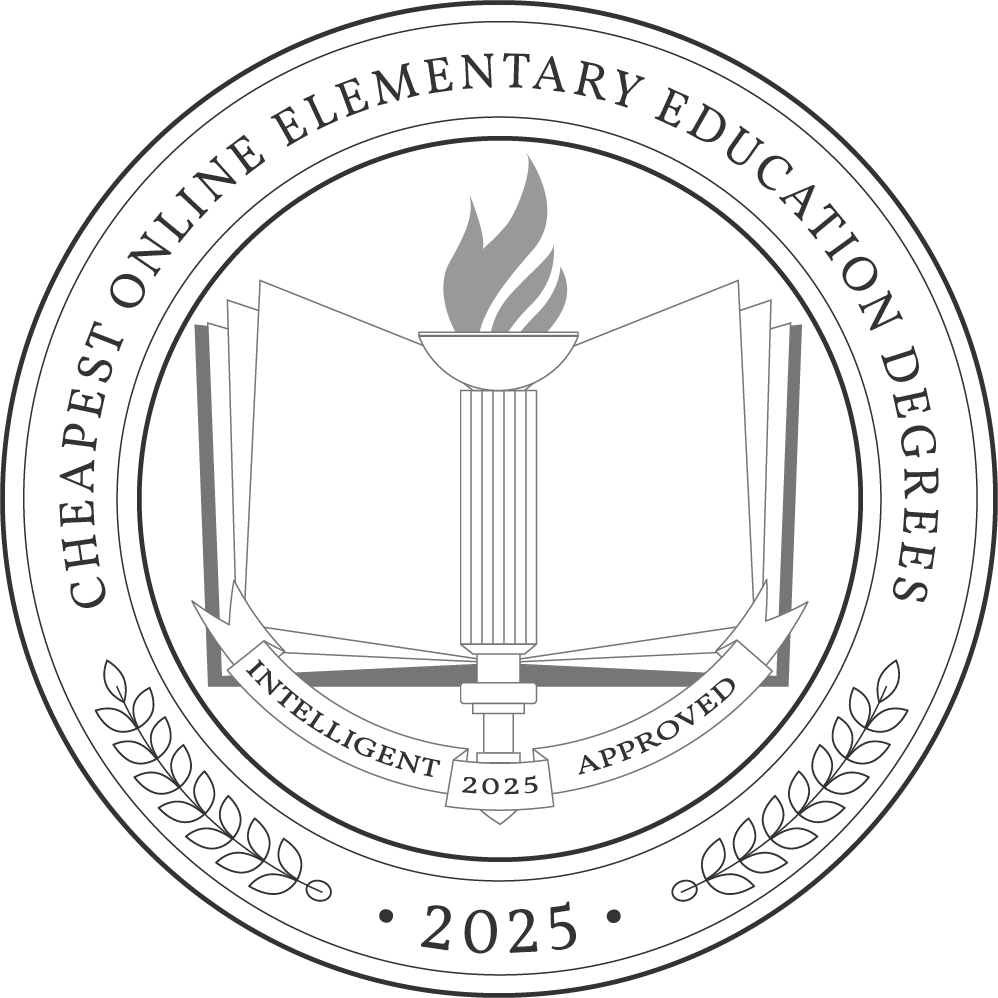 Cheapest Online Elementary Education Degrees Badge
